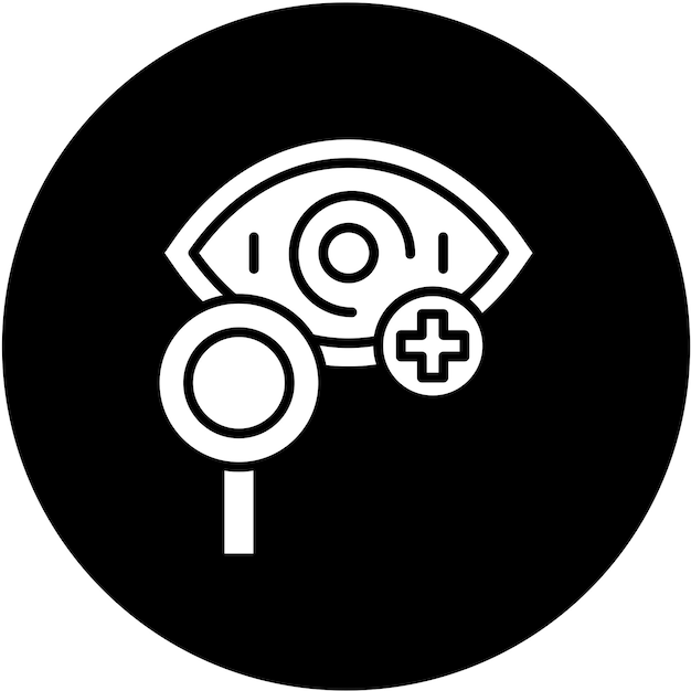 Styl ikony przeglądu wzroku ręcznego projektowania wektorowego