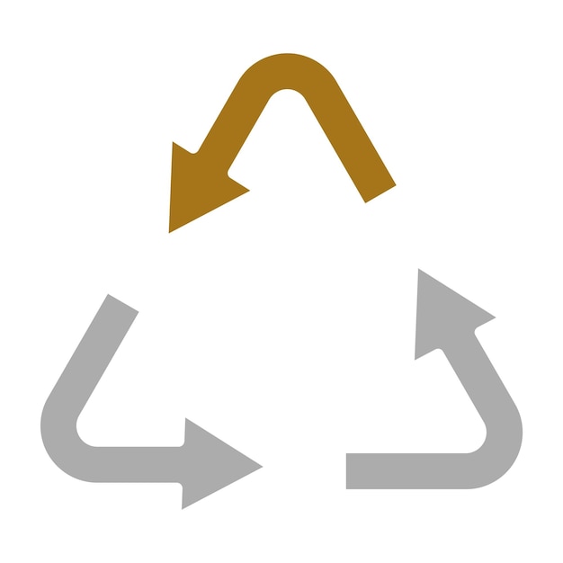 Styl ikony recyklingu projektowania wektorowego