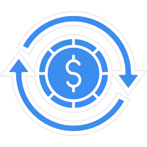 Styl ikony Refinance projektowania wektorowego