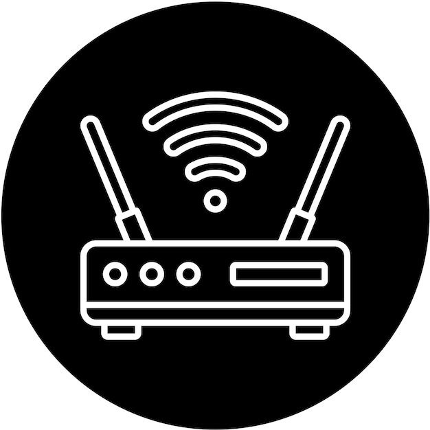 Styl ikony router Wi-Fi