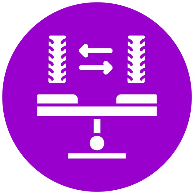 Styl ikony równoważenia projektu wektorowego