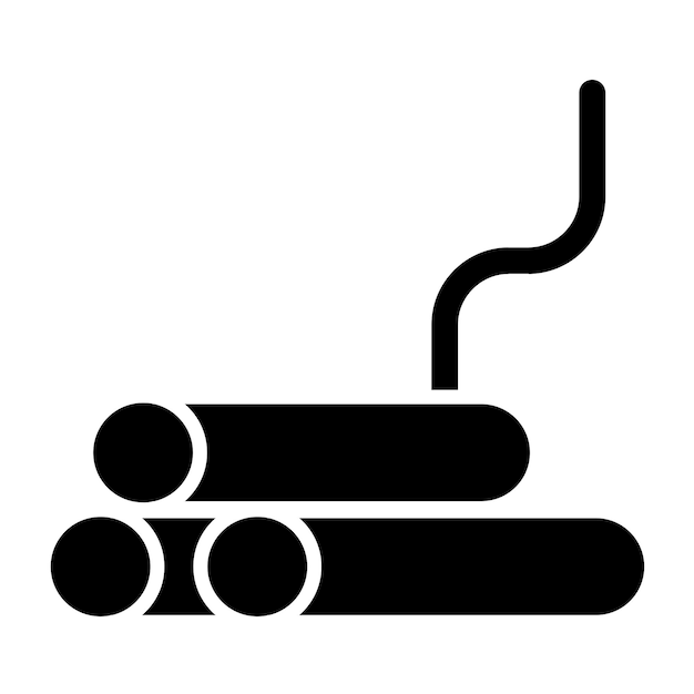 Styl ikony rury przemysłowej projektowania wektorowego
