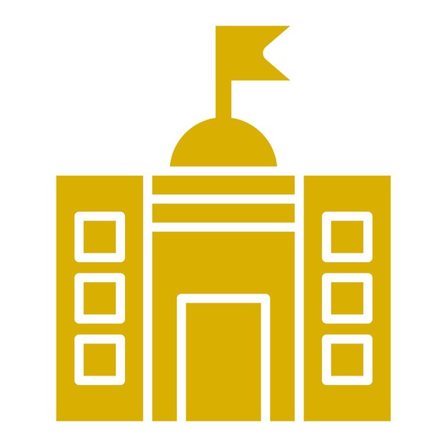 Styl ikony rządowej projektowania wektorowego