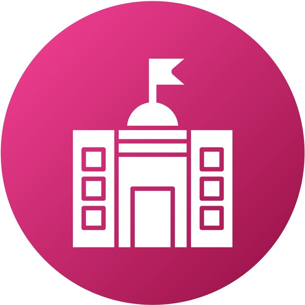 Styl ikony rządowej projektowania wektorowego