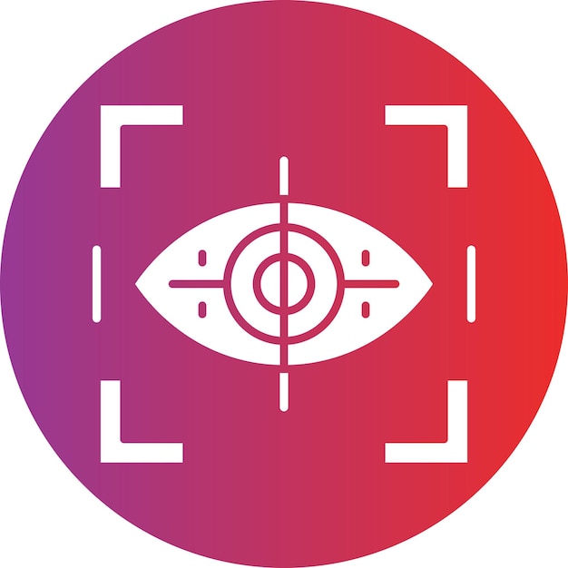 Styl ikony śledzenia wzroku projektowania wektorowego