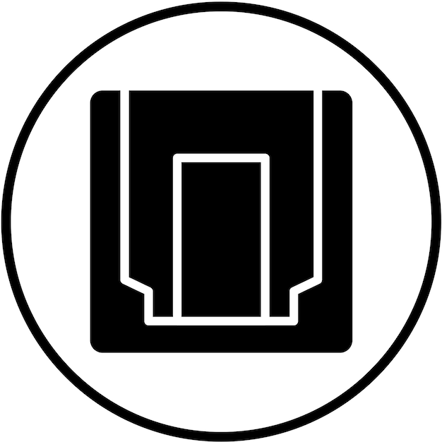 Styl ikony SPDIF projektowania wektorowego