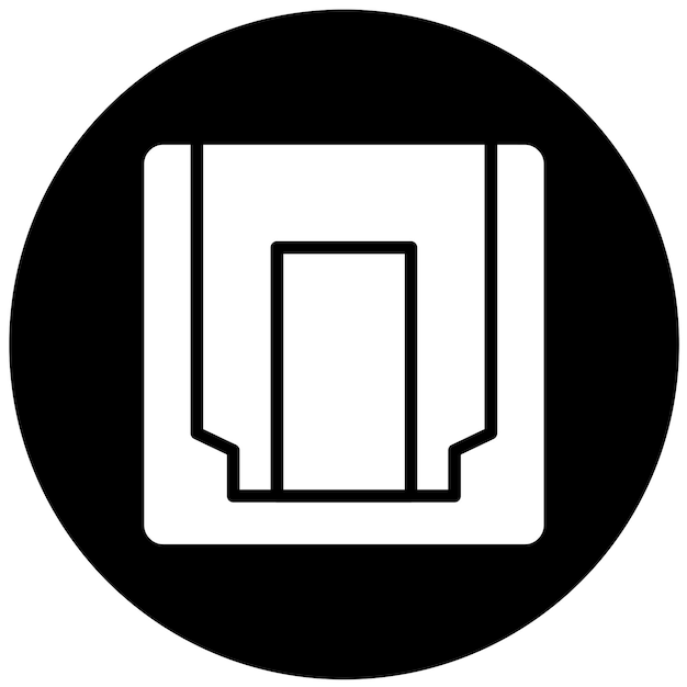 Styl ikony SPDIF projektowania wektorowego