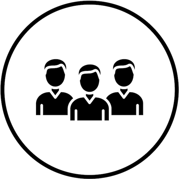 Styl ikony społeczności projektowania wektorowego