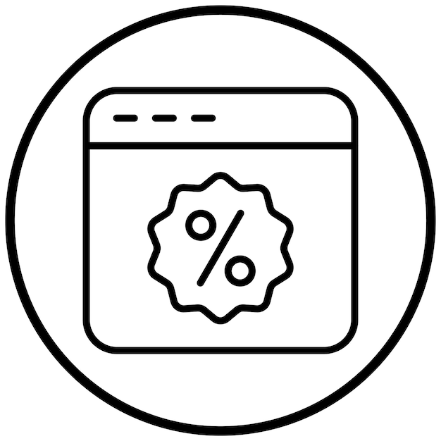 Styl ikony strony internetowej projektowania wektorowego