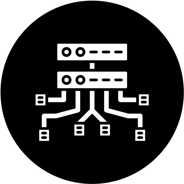 Styl ikony struktury danych projektowania wektorowego