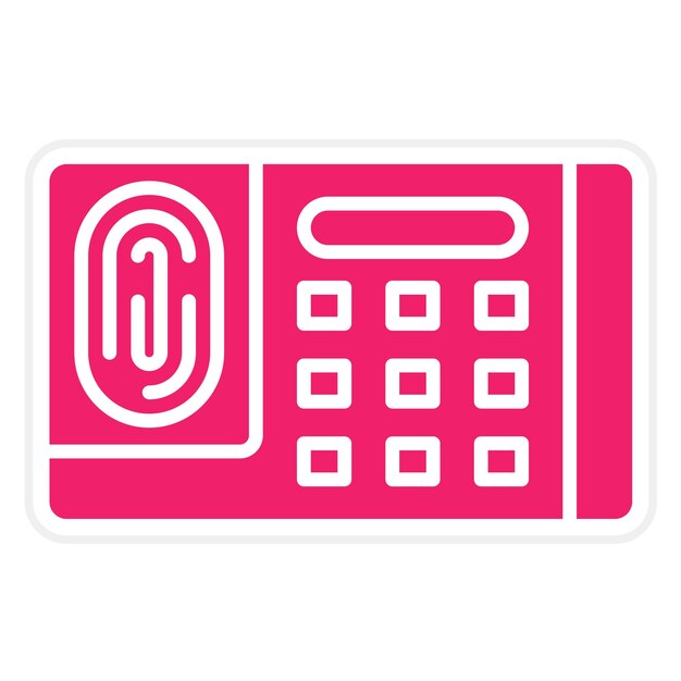 Styl ikony systemu bezpieczeństwa projektowania wektorowego