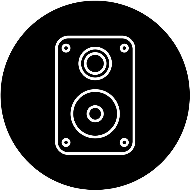 Styl ikony systemu dźwiękowego Vector Design