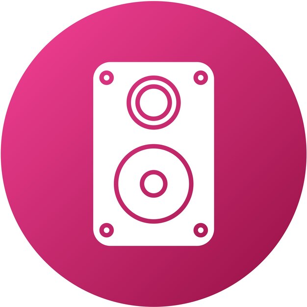 Styl ikony systemu dźwiękowego Vector Design