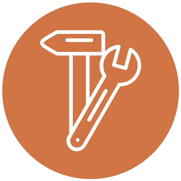 Styl ikony systemu naprawy projektu wektorowego