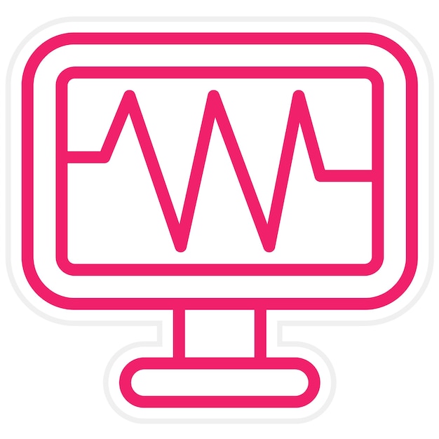 Plik wektorowy styl ikony systemu wektorowego projektu monitora