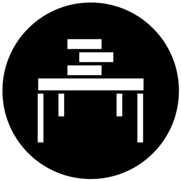 Styl ikony tabeli projektowania wektorowego