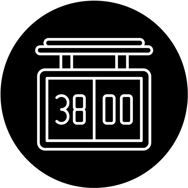 Styl ikony tablicy wyników projektowania wektorowego