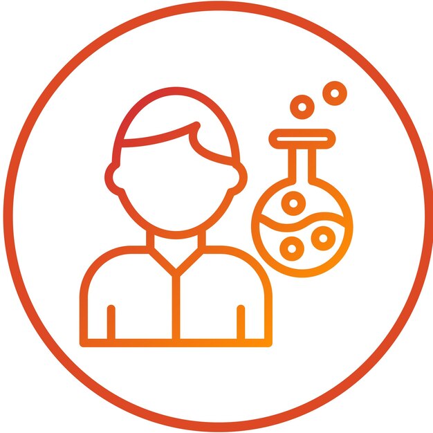 Styl ikony technika laboratorium projektowania wektorowego