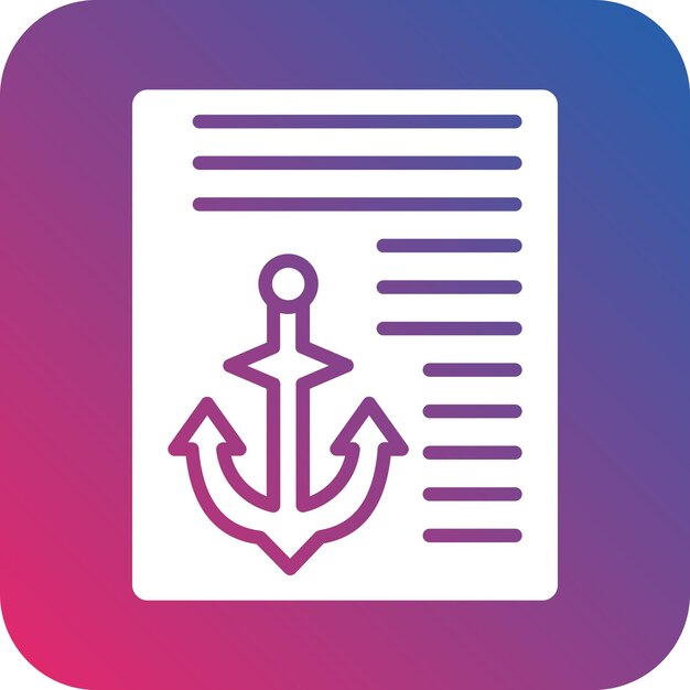 Styl ikony tekstu kotwicowego projektowania wektorowego