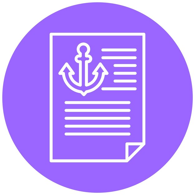 Styl ikony tekstu kotwicowego projektowania wektorowego