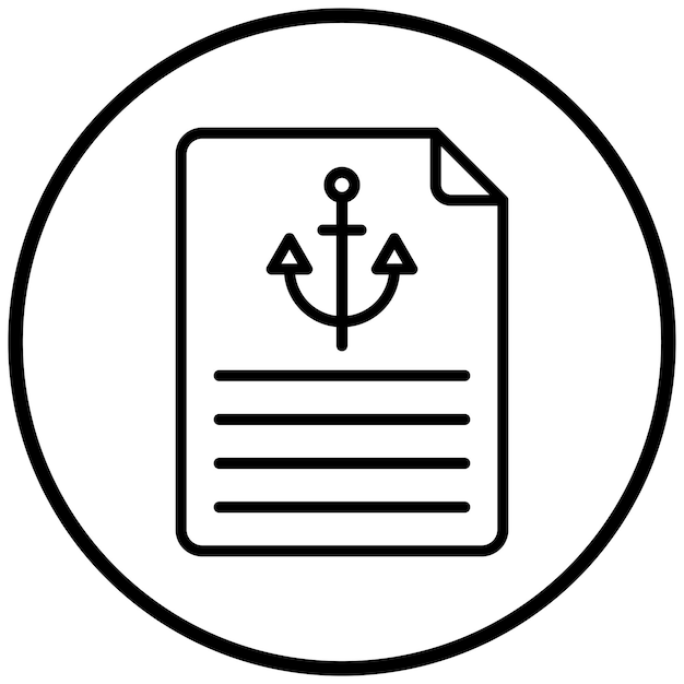 Styl ikony tekstu kotwicowego projektowania wektorowego