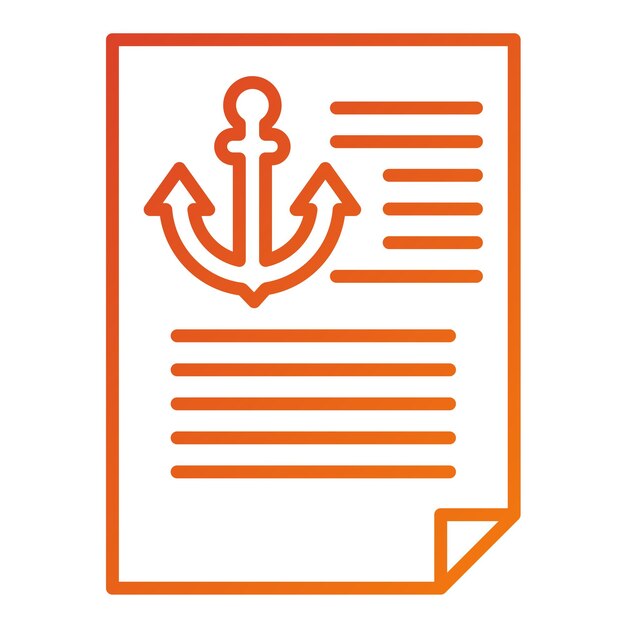 Styl ikony tekstu kotwicowego projektowania wektorowego