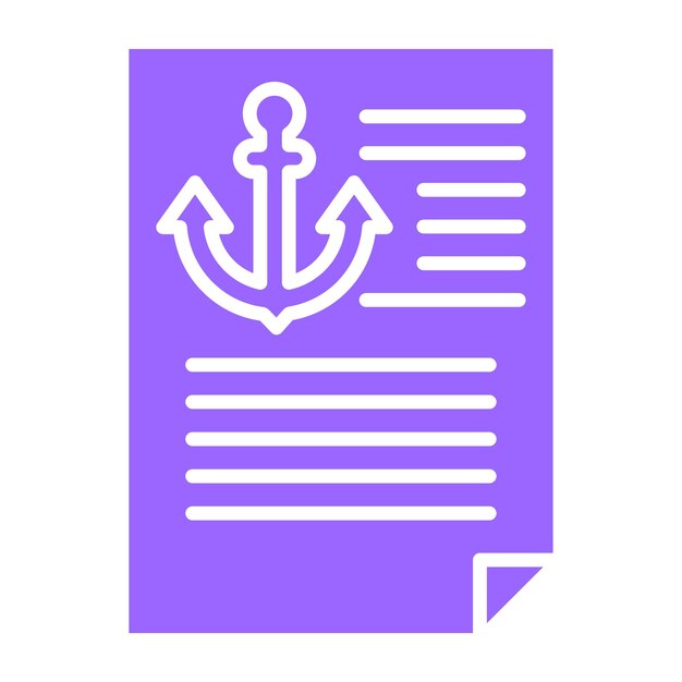 Styl ikony tekstu kotwicowego projektowania wektorowego