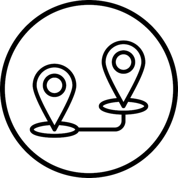Styl ikony trasy projektowania wektorowego