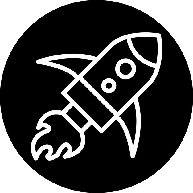 Styl ikony uruchomienia projektu wektorowego