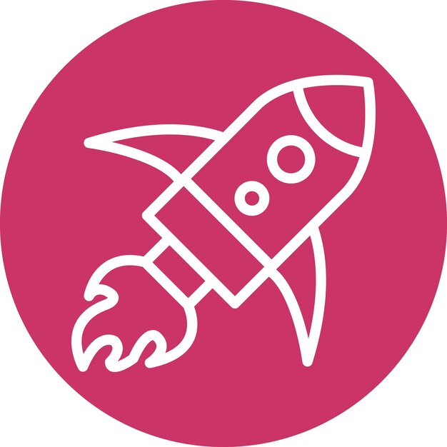Styl ikony uruchomienia projektu wektorowego