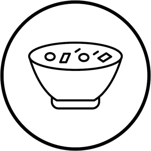 Styl ikony Vector Design Clam Chowder
