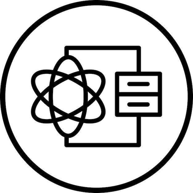 Styl ikony Vector Design Data Science
