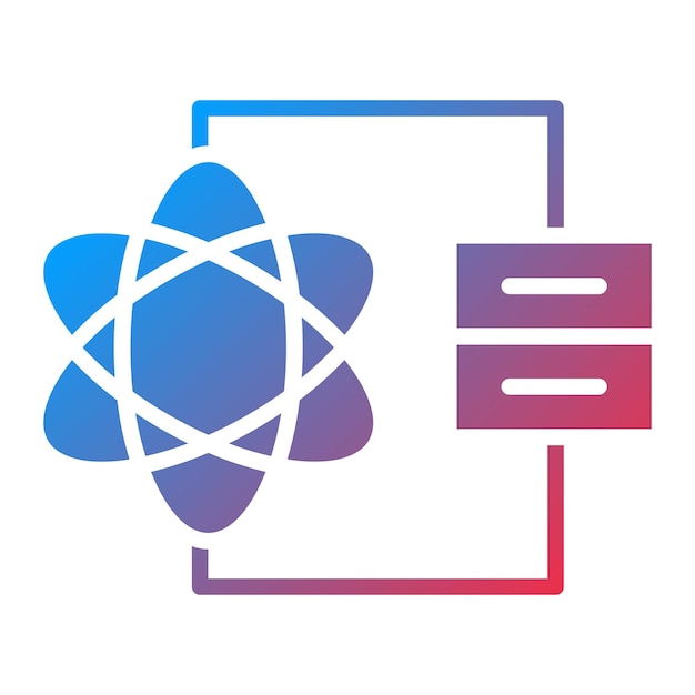 Styl ikony Vector Design Data Science