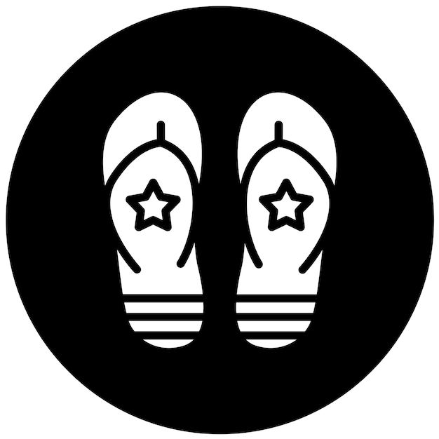 Styl ikony Vector Design Flip Flop