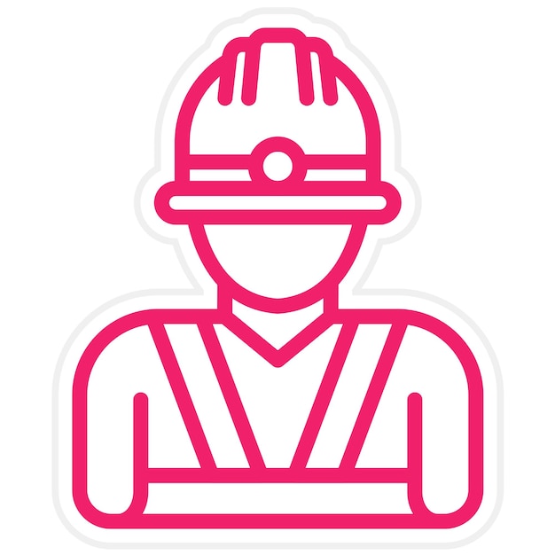 Styl ikony Vector Design Foreman