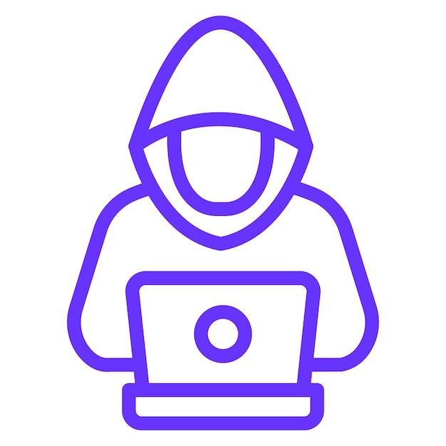Styl ikony Vector Design Hacker