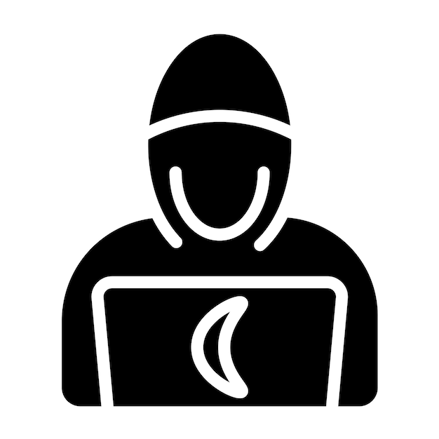 Styl ikony Vector Design Hacker