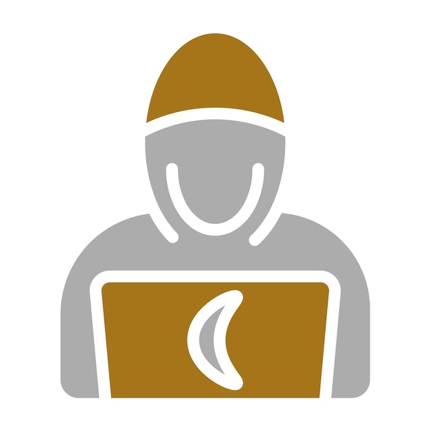 Styl ikony Vector Design Hacker