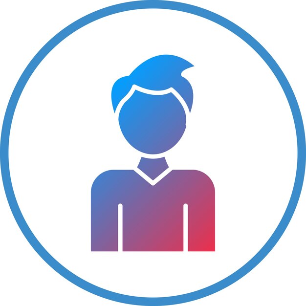 Styl ikony Vector Design Man