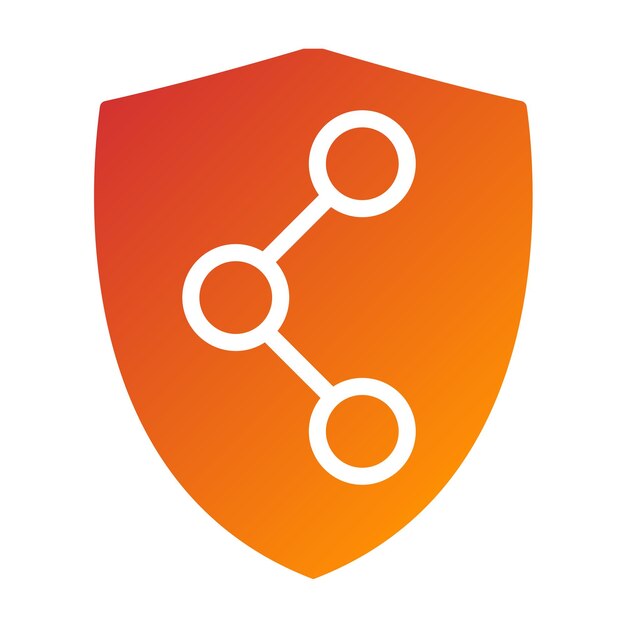 Styl ikony Vector Design Network Defender