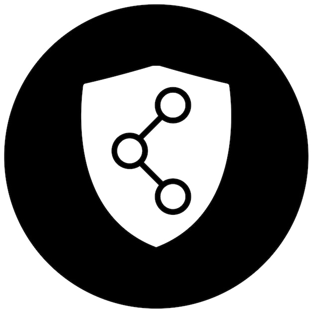 Styl ikony Vector Design Network Defender