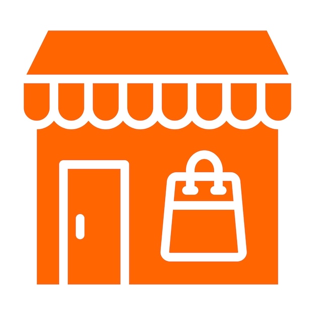 Styl ikony Vector Design RetailShop