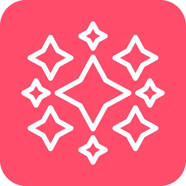 Styl ikony Vector Design Sparkles