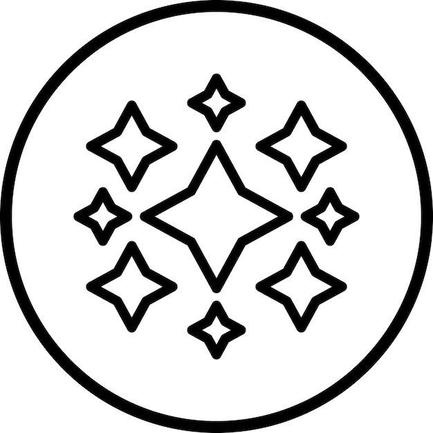 Styl ikony Vector Design Sparkles