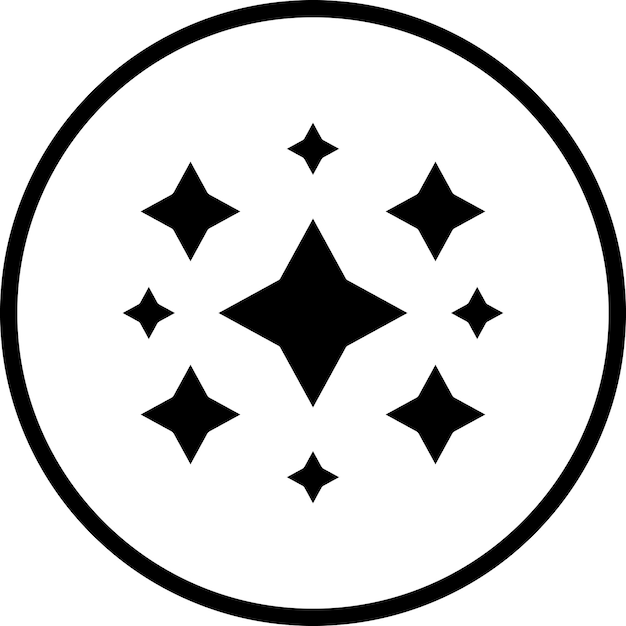 Styl ikony Vector Design Sparkles