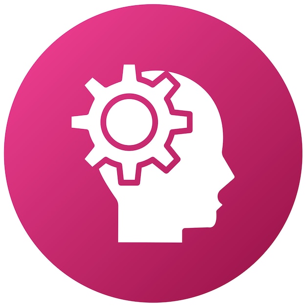Styl ikony Vector Design Thinker