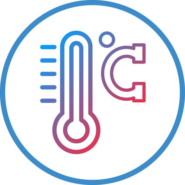 Styl ikony wektorowego projektowania Celsius