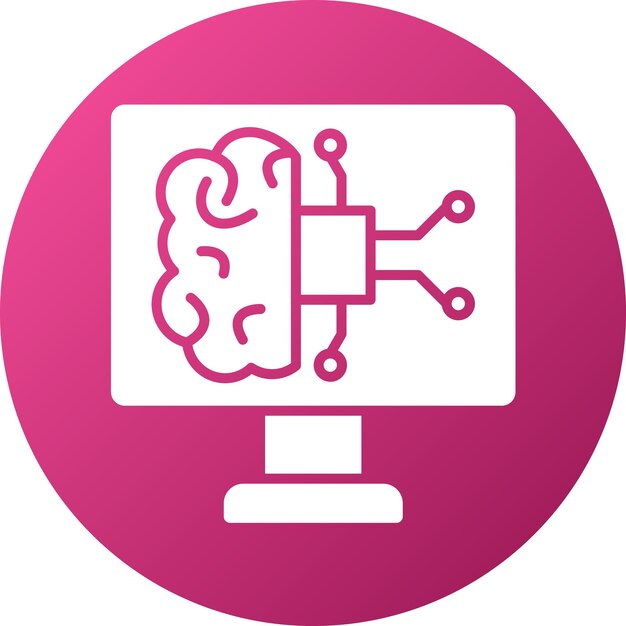 Styl ikony wektorowego projektowania informatyki
