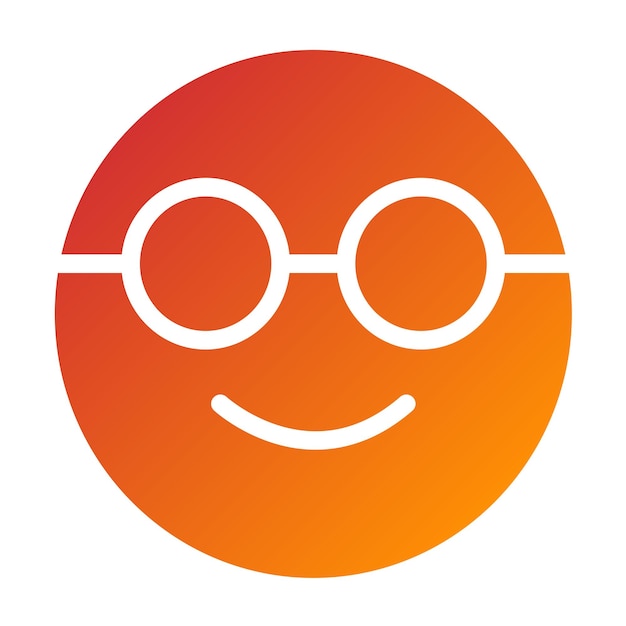 Styl ikony wektorowego projektowania Nerd