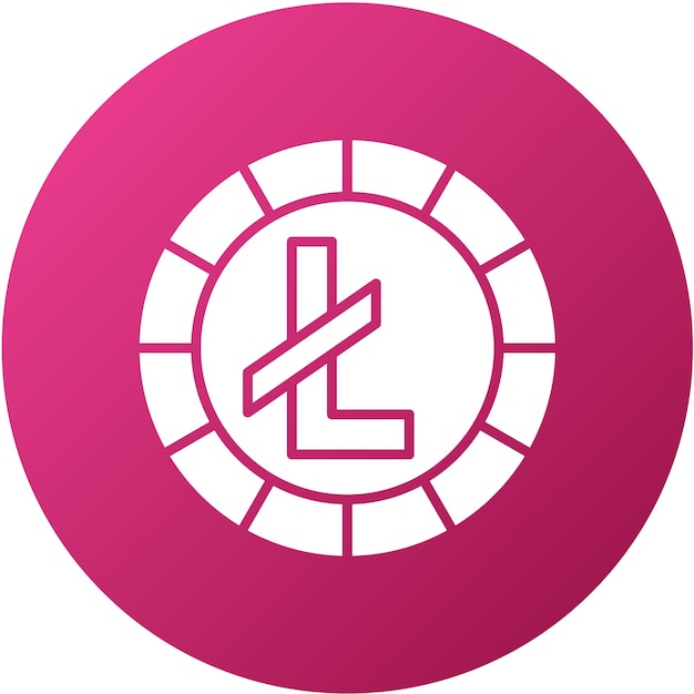 Plik wektorowy styl ikony wektorowego projektu litecoin
